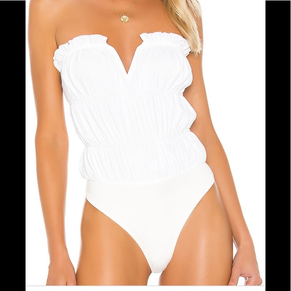 Marjorelle Effie strapless top